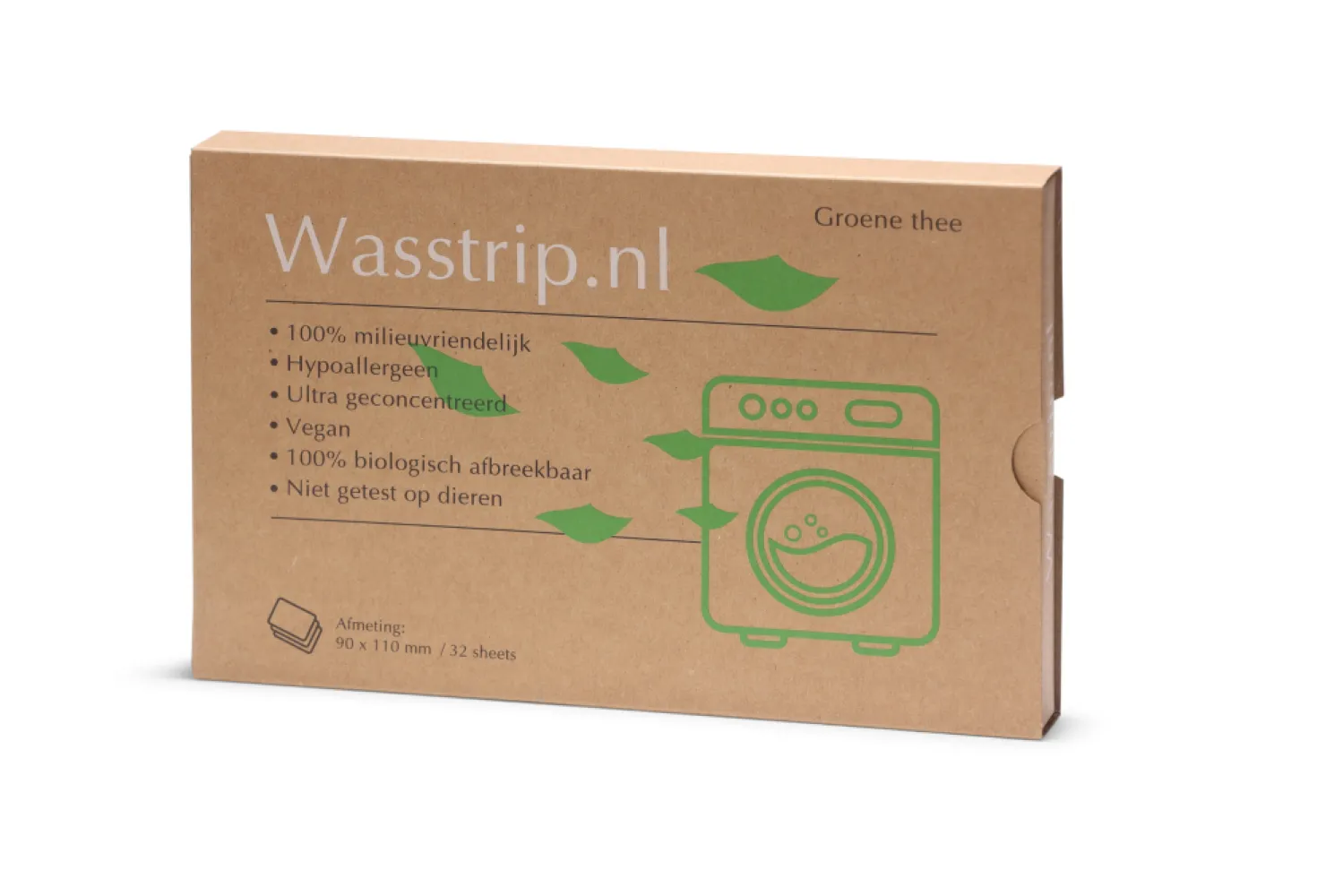 Wasstrips groene thee - 32 sheets/wasjes
