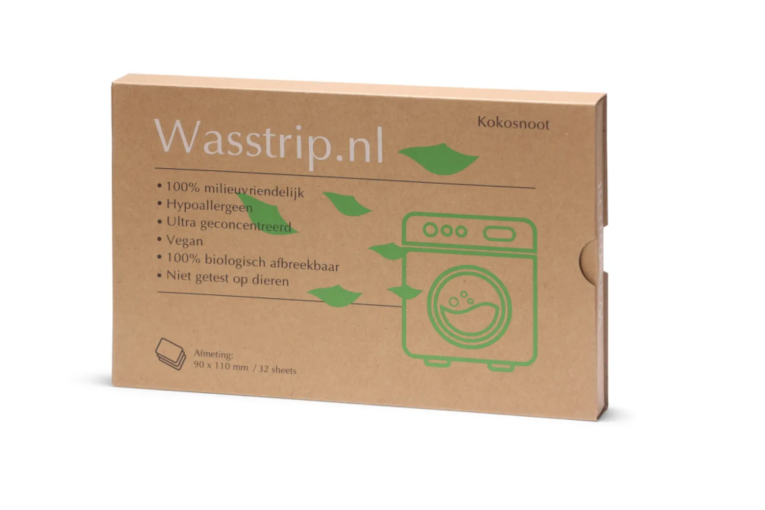 Wasstrips kokosnoot - 32 sheets/wasjes