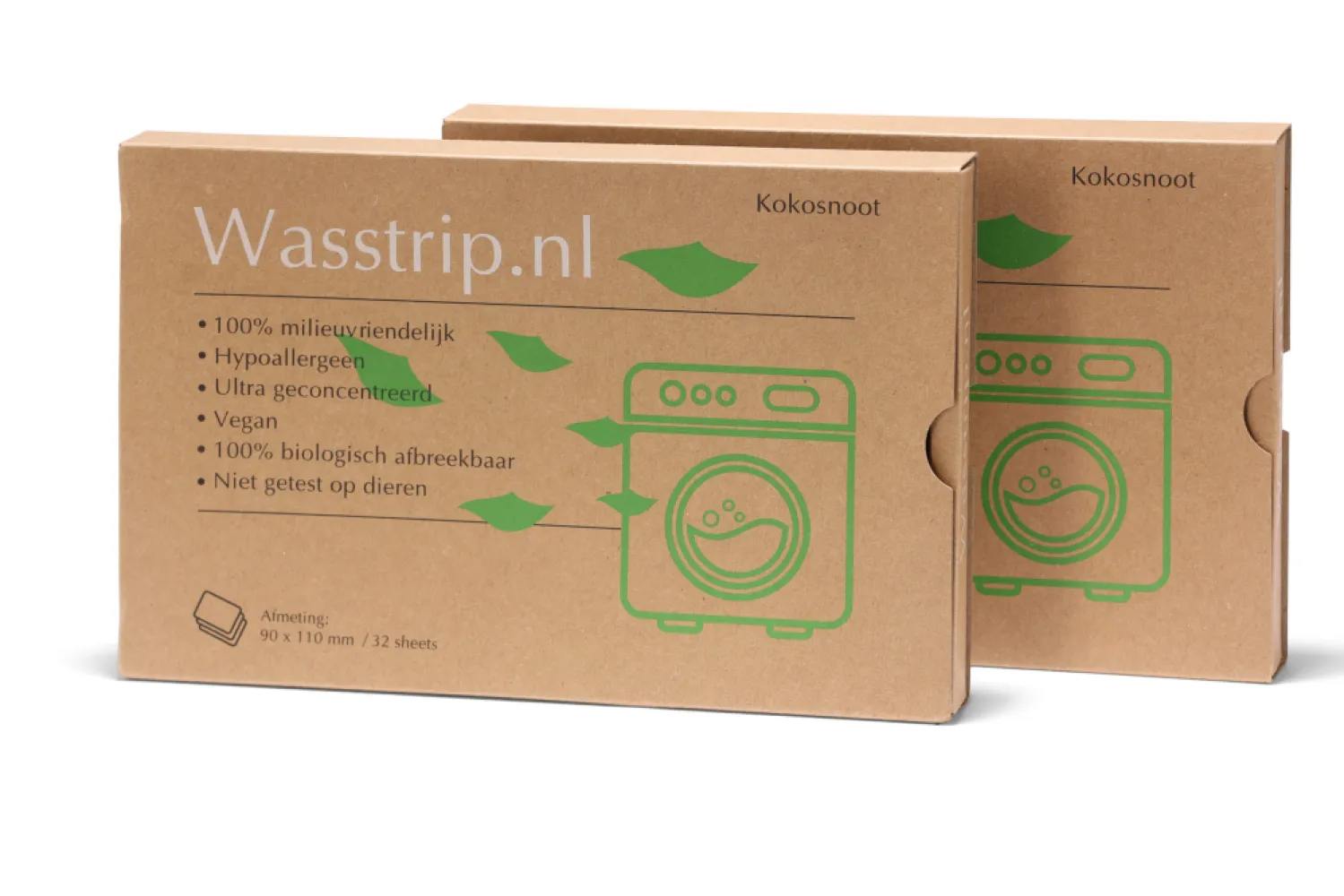 Wasstrips kokosnoot - 32 sheets/wasjes