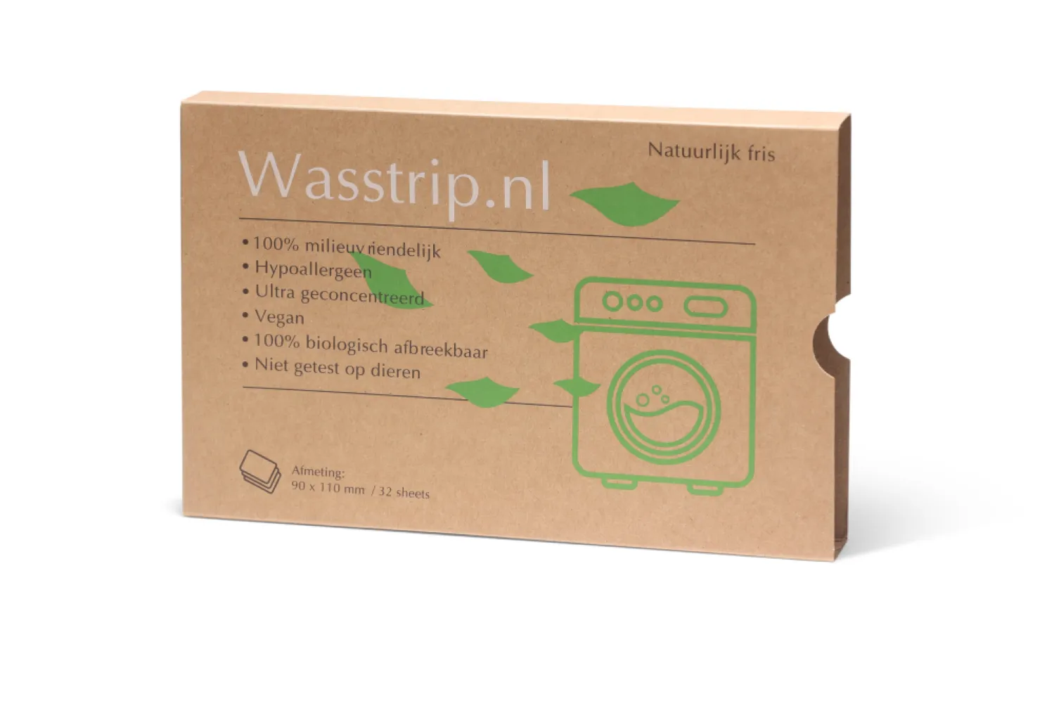 Wasstrips geurloos - 32 sheets/wasjes