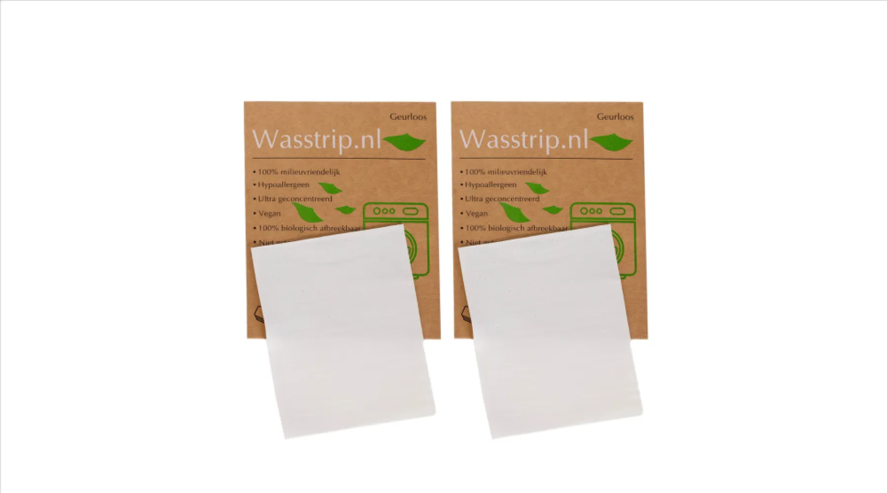 Wasstrips proefpakket - Geurloos + Geurloos (6 sheets/wasjes)