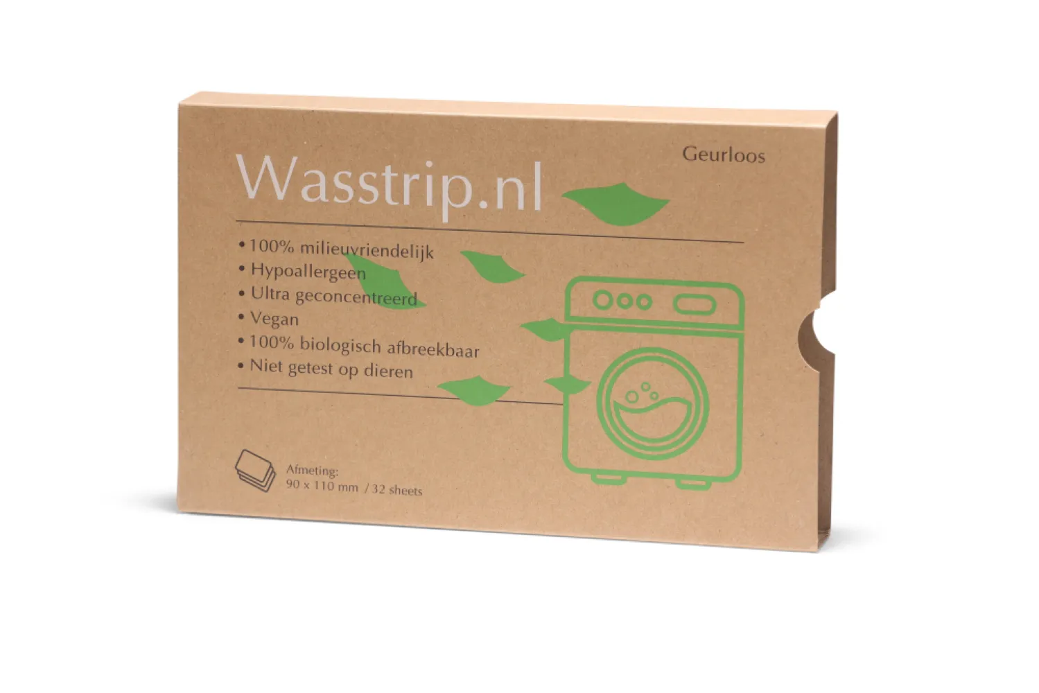 Wasstrips geurloos - 32 sheets/wasjes