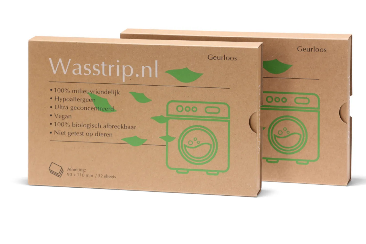 Wasstrips geurloos - 256 sheets/wasjes