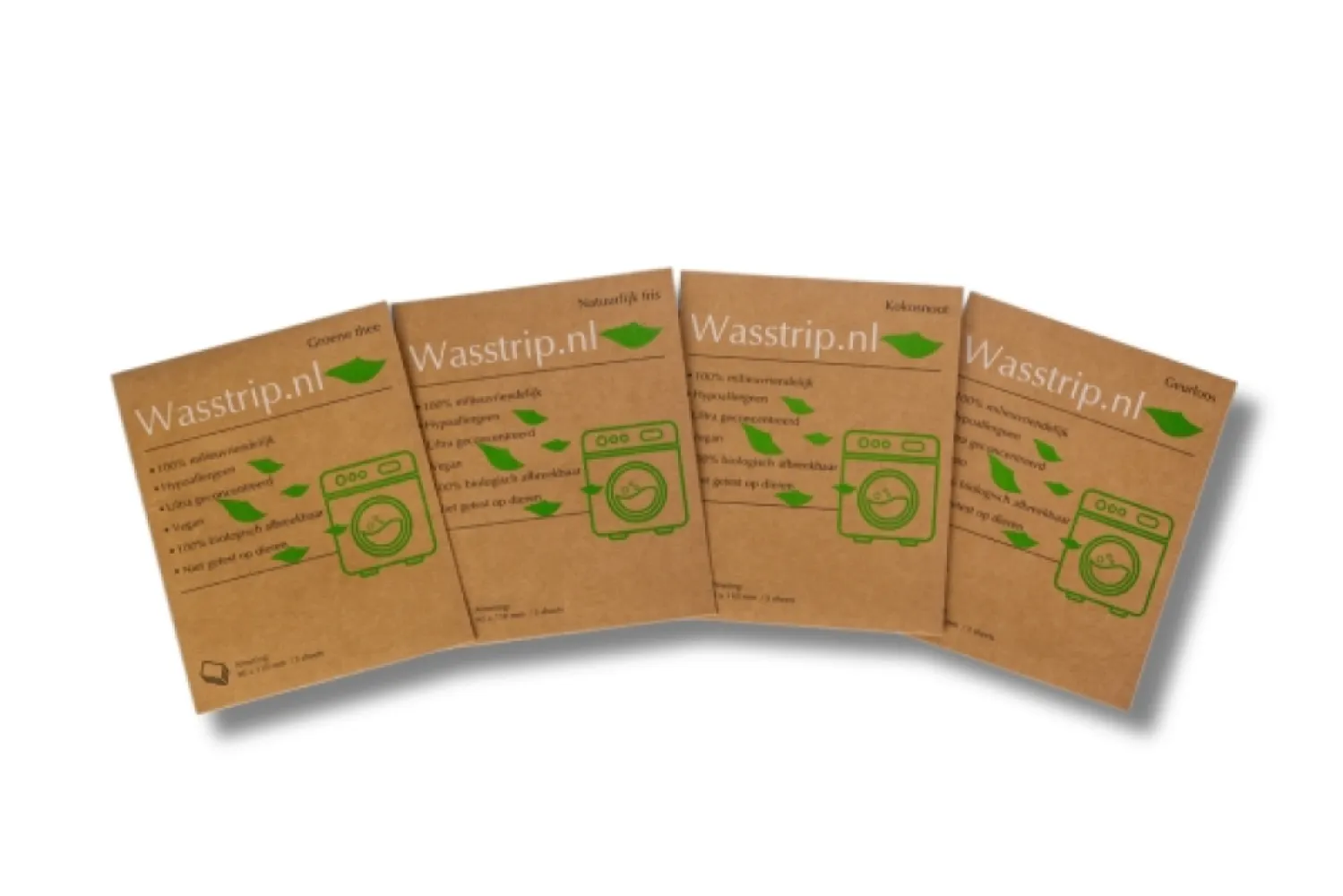 Wasstrips proefpakket 6 sheets/wasjes – zelf samenstellen