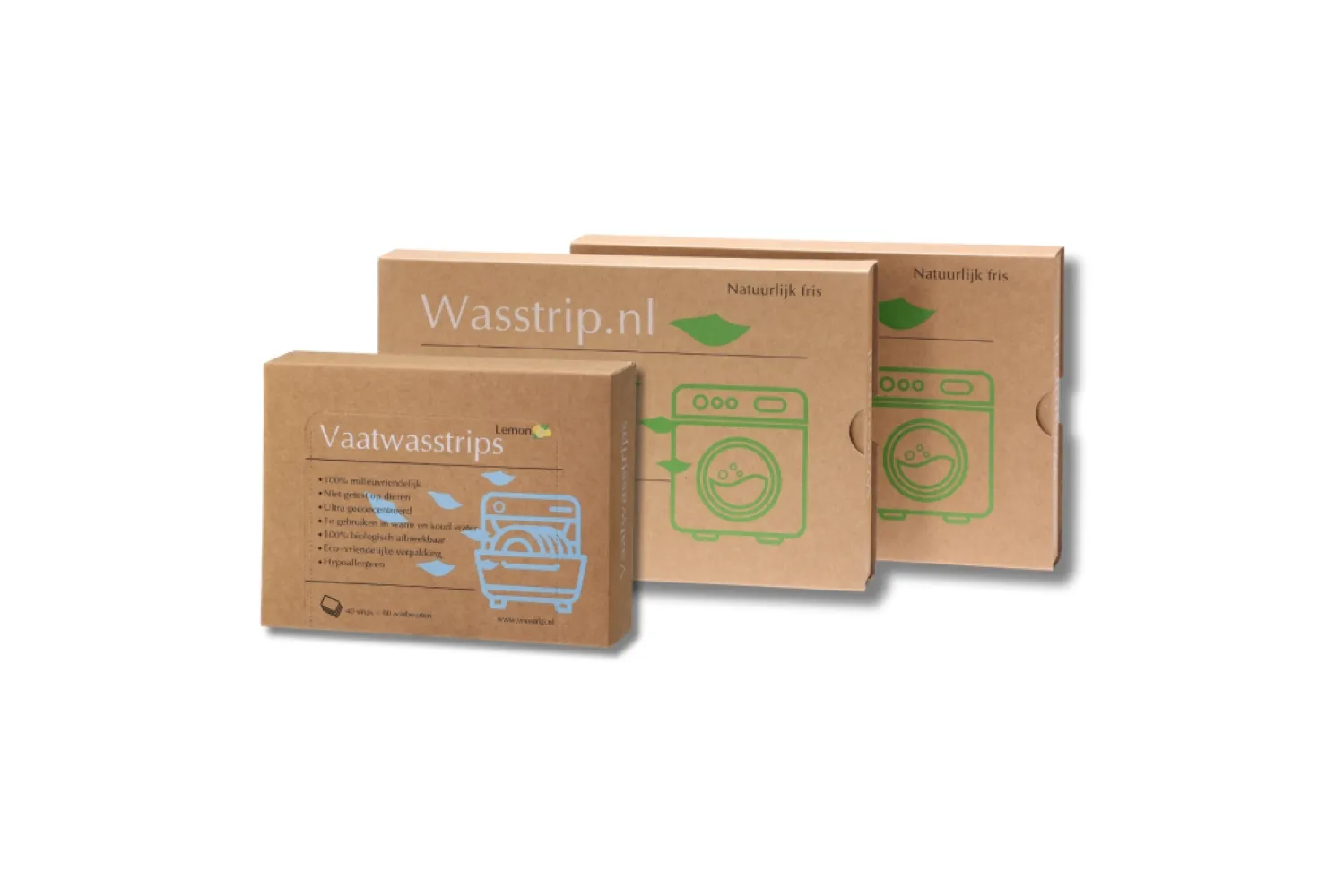 Wasstrips 64 sheets + Vaatwasstrips 80 wasbeurten | Combideal